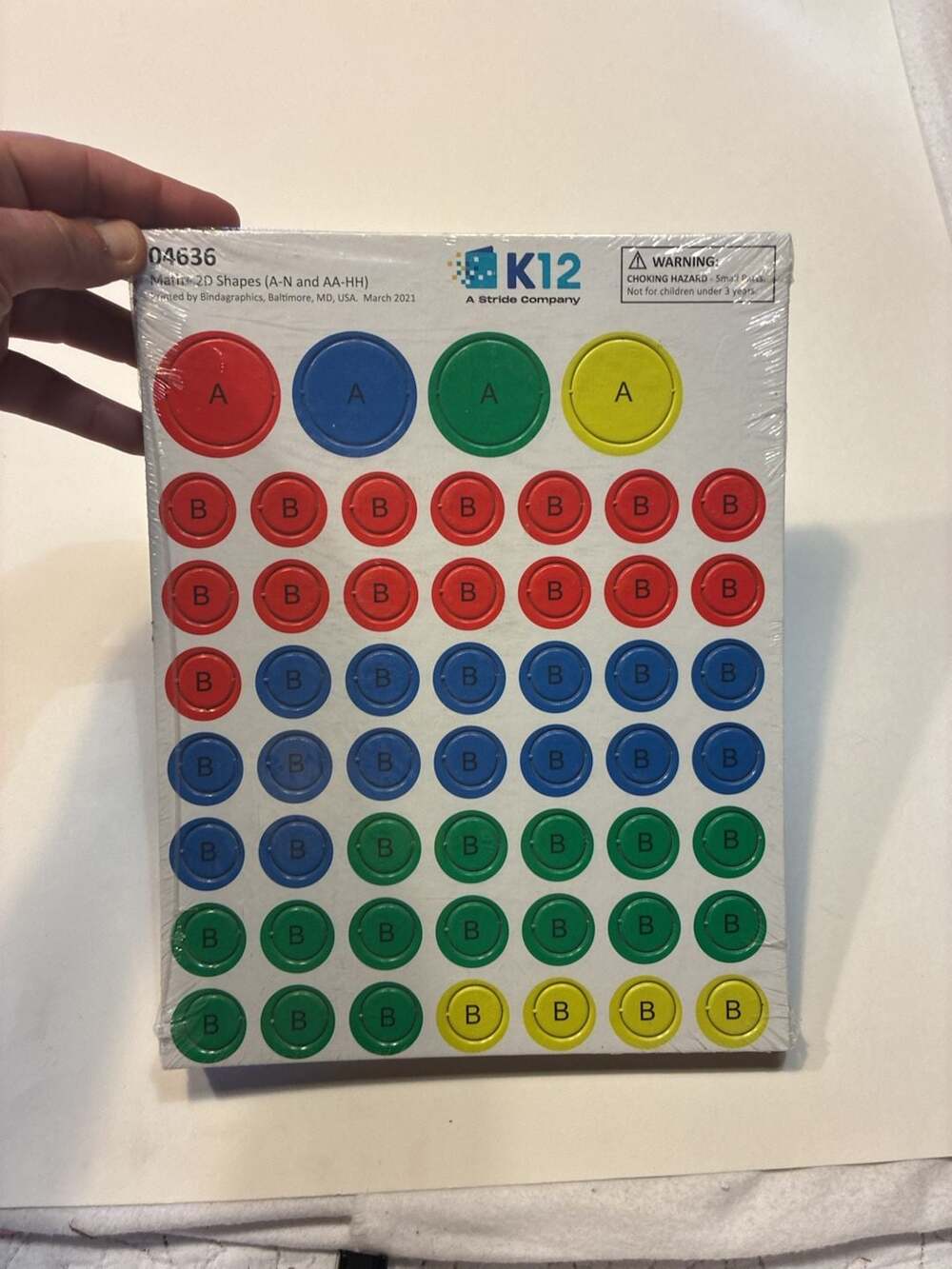 K12 Math 2D Shapes (A-N and AA-HH) Educational Learning Set 04636